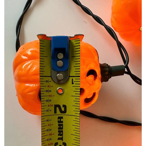 Blow Mold Halloween Pumpkin String Lights - Jack O' Lantern 6 Ft. - Picture 7 of 7
